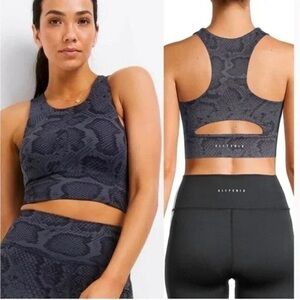 All Fenix Snakeskin Yoga Racerback Sports Bra Size L